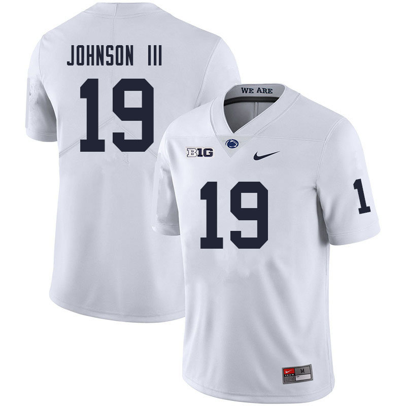 NCAA Nike Men's Penn State Nittany Lions Joseph Johnson III #19 College Football Authentic White Stitched Jersey CRT2698OP